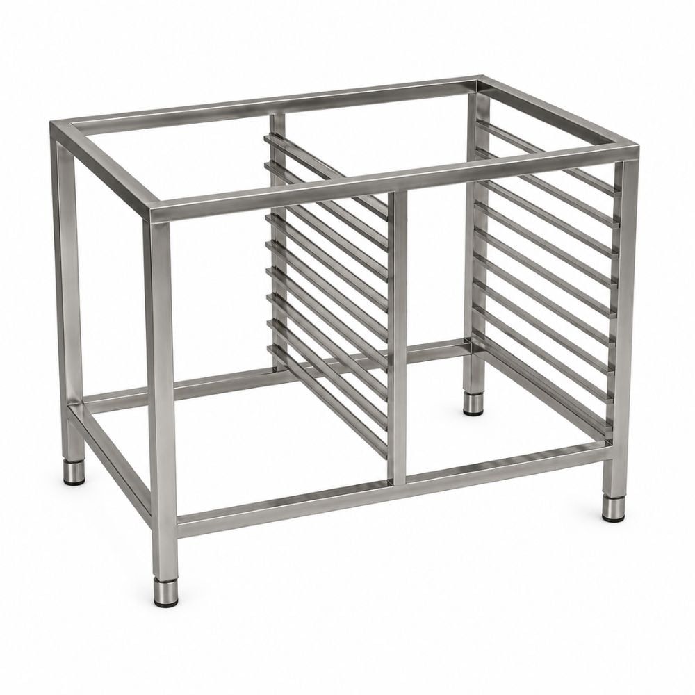 Kệ inox để lò nướng có dãy gát khay TC-KLN01