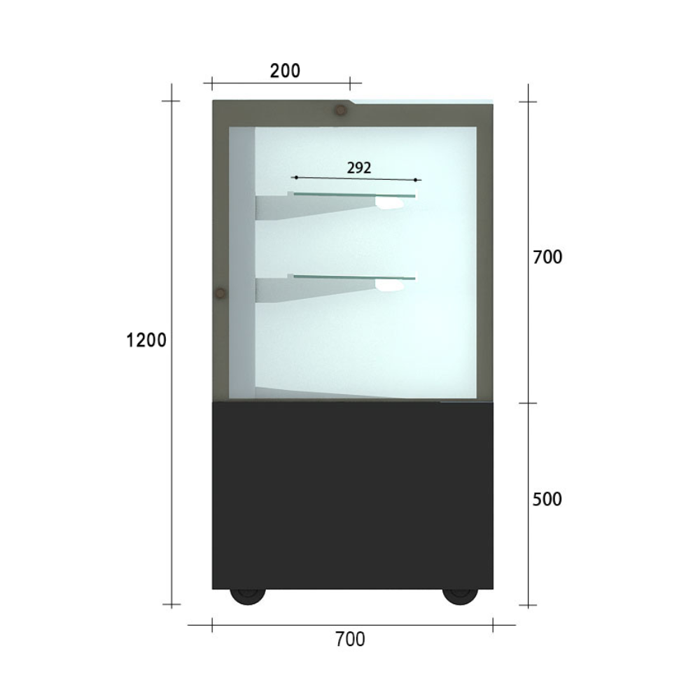 Tủ trưng bày 3 tầng SunTrump CRYSTAL-3-1200