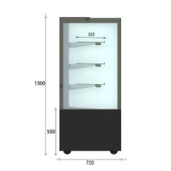 Tủ trưng bày bánh 3 tầng SunTrump CRYSTAL-3-1500