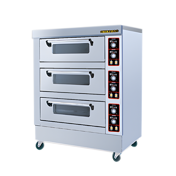 Hình ảnh nghiêng trái của Lò nướng bánh dùng điện 3 Tầng 9 khay BERJAYA BJY E25KW 3BD