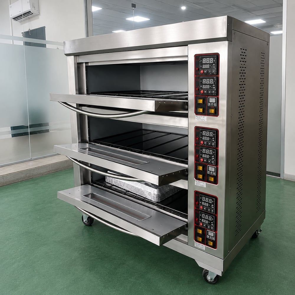 Lò nướng dùng điện 3 Tầng 6 khay BERJAYA BJY-E20KW-3BDD