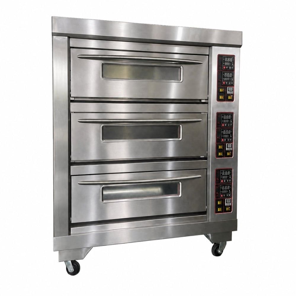 Lò nướng bánh dùng điện 3 Tầng 9 khay BERJAYA BJY-E25KW-3BDD