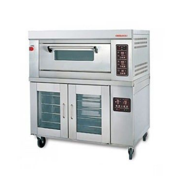 Hình ảnh Lò nướng gas 1 tầng 12 khay Berjaya BJY-1B + 12PF-G