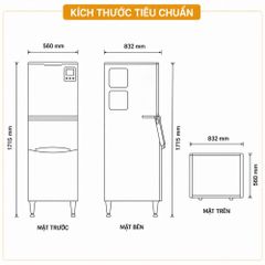 Máy làm đá viên TurboGold TGI-350C