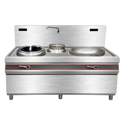 Bếp xào điện từ mặt kính và trực tiếp có bầu nước (8KW, 12KW, 15KW)