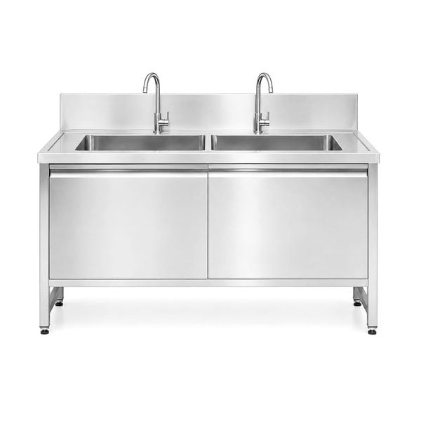 Hình ảnh của Quầy chậu rửa đôi inox 304 1m7