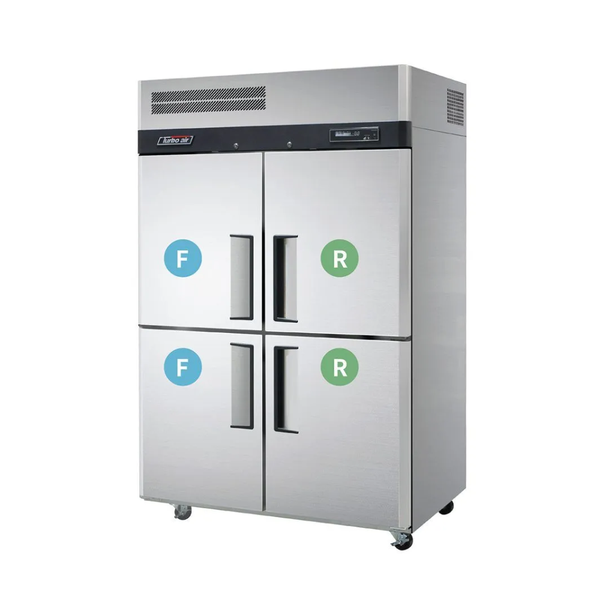Tủ 4 cánh 1/2 đông 1/2 mát Turbo Air KRF45-4H