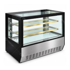 Tủ bánh kem mini để bàn kính vuông 90cm – Sấy kính 2 mặt