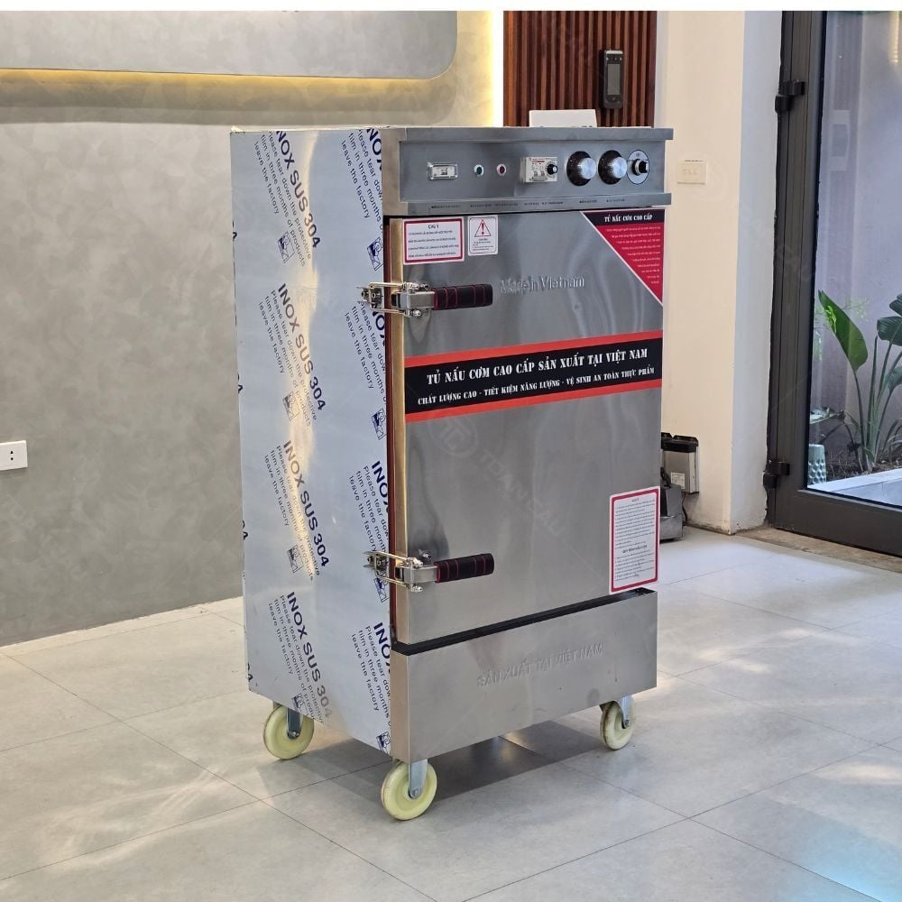 Tủ hấp cơm 8 khay dùng điện