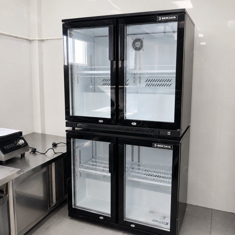 Tủ mát quầy bar Berjaya BJY-2DBC198BS-B