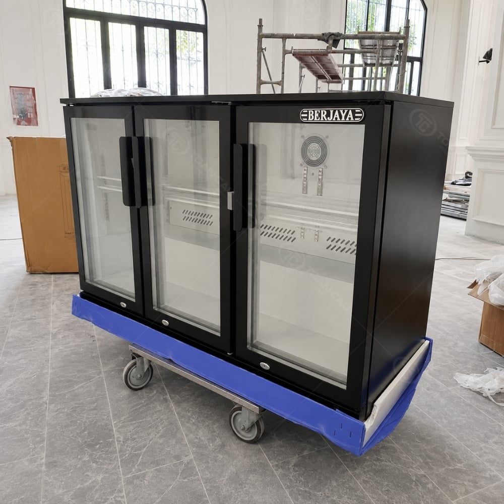 Tủ mát quầy bar Berjaya BJY-3DBC320BS-B