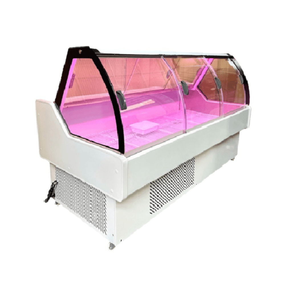 Tủ mát trưng bày thịt cá tươi 1.6m (Dàn lạnh trực tiếp)