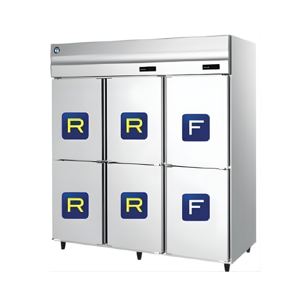 Hình ảnh nghiêng trái của Tủ nửa đông nửa mát 6 cánh Hoshizaki HRF-188MA-S