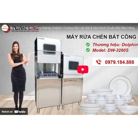Máy rửa chén bát công nghiệp Dolphin DW-3280S