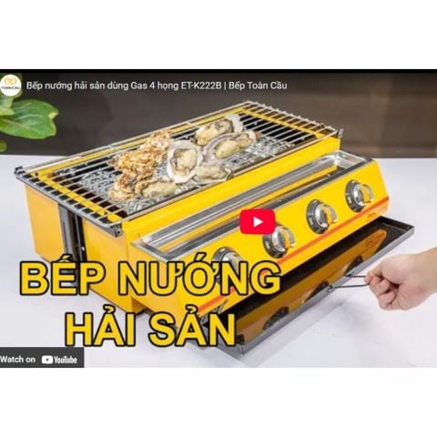 Bếp nướng đa năng không khói 4 họng ET-K222B