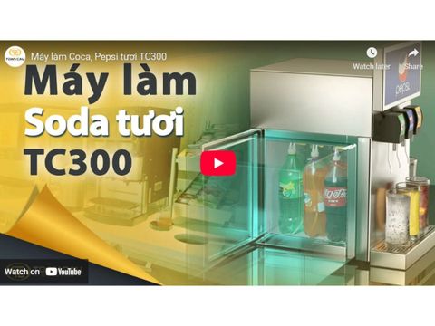 Máy làm Soda (tương tự máy Coca, Pepsi) tươi 3 vòi TC300