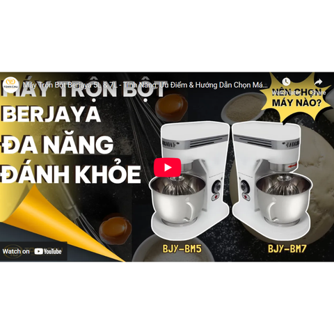 Máy trộn bột 5 Lít Berjaya BJY-BM5 nhập khẩu Malaysia