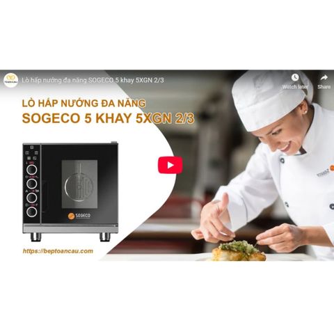 Lò hấp nướng đa năng SOGECO 5 khay 5XGN 2/3