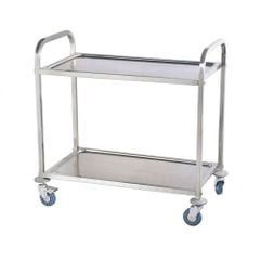 Xe đẩy inox 2 tầng TC-XD02