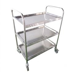 Xe đẩy inox 3 tầng TC-XD03