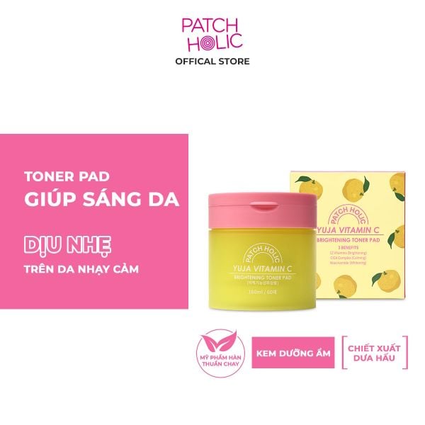  Toner Pad Làm Sáng Da Patch Holic 