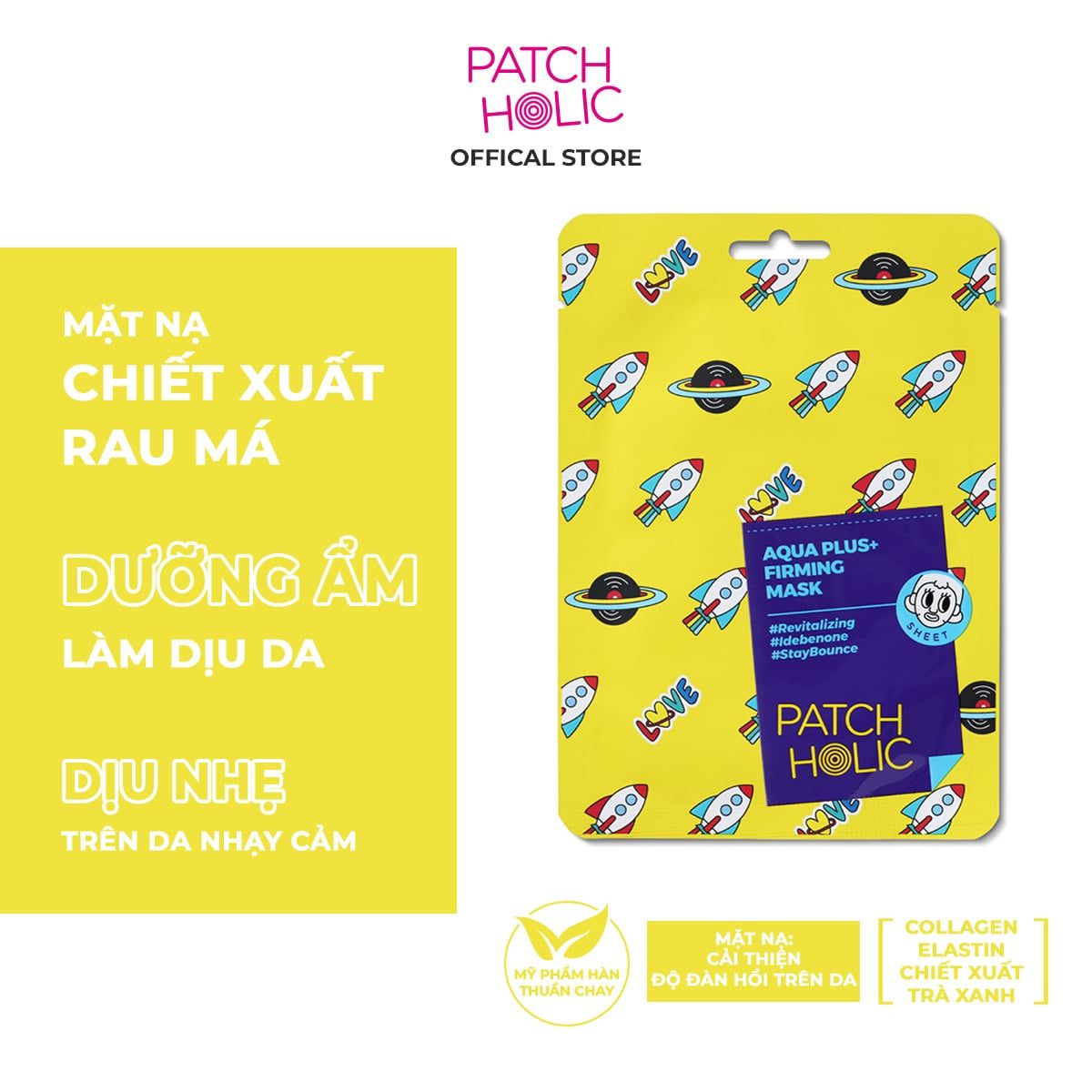  Mặt Nạ Cải Thiện Độ Đàn Hồi Và Làm Sáng Da Patch Holic 
