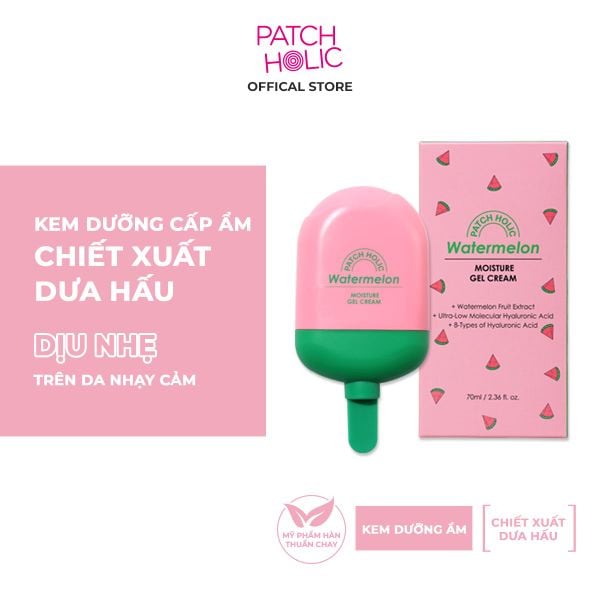  Kem Dưỡng Cấp Ẩm Chiết Xuất Dưa Hấu Patch Holic 