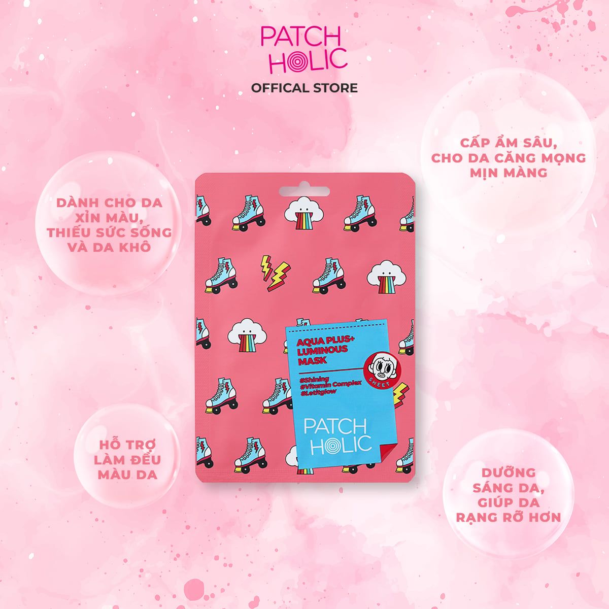  Mặt Nạ Cấp Ẩm Và Làm Sáng Da Patch Holic 