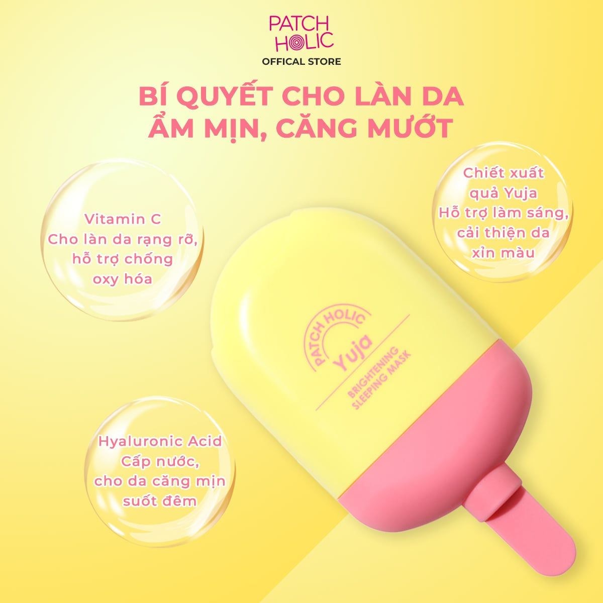  Mặt Nạ Ngủ Làm Sáng Da Patch Holic 