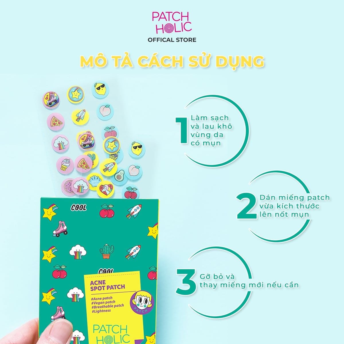  Miếng Dán Ngăn Ngừa Mụn Patch Holic 