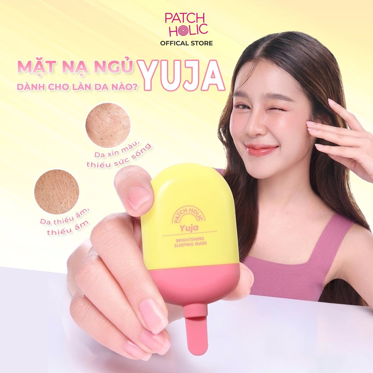  Mặt Nạ Ngủ Làm Sáng Da Patch Holic 