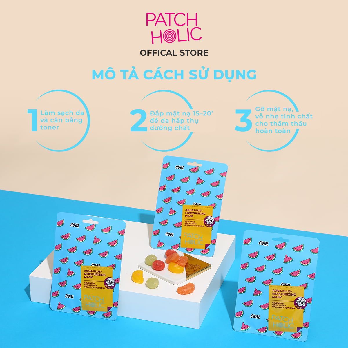  Mặt Nạ Cấp Ẩm Và Căng Bóng Da Patch Holic 