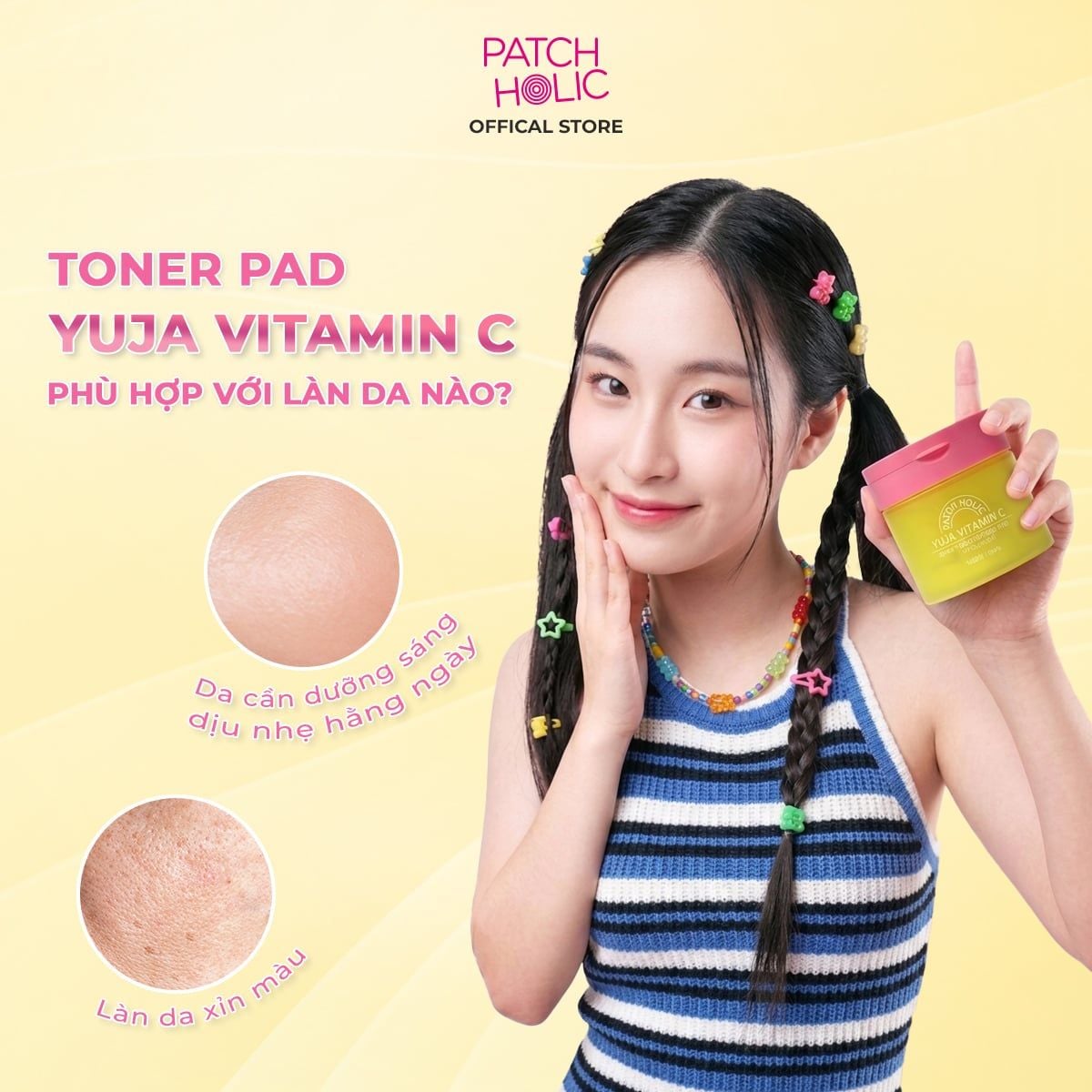  Toner Pad Làm Sáng Da Patch Holic 