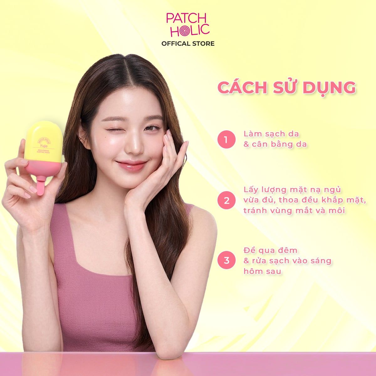  Mặt Nạ Ngủ Làm Sáng Da Patch Holic 
