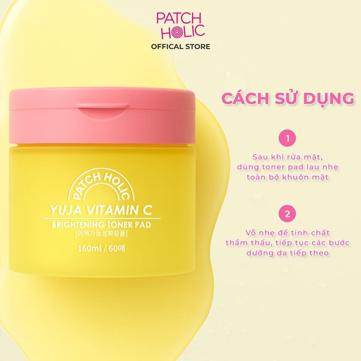  Toner Pad Làm Sáng Da Patch Holic 