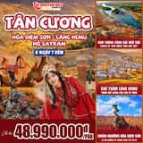  TÂN CƯƠNG HỎA DIỆM SƠN – LÀNG HEMU – HỒ SAYRAM  | 8 NGÀY 7 ĐÊM 