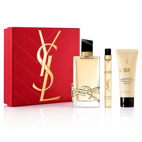  Set Nước Hoa Nữ Yves Saint Laurent YSL Libre EDP Gift Set (EDP 90ml + 10ml + Body Lotion 50ml) 3 Món 