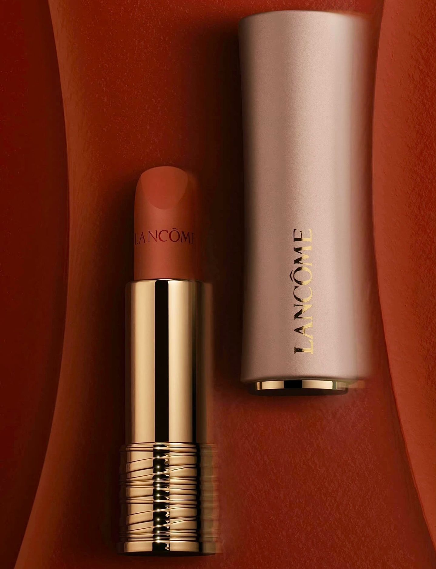  Son Lancome L'absolu Rouge Intimatte 299 French Cashmere - Màu Cam Đỏ Gạch 