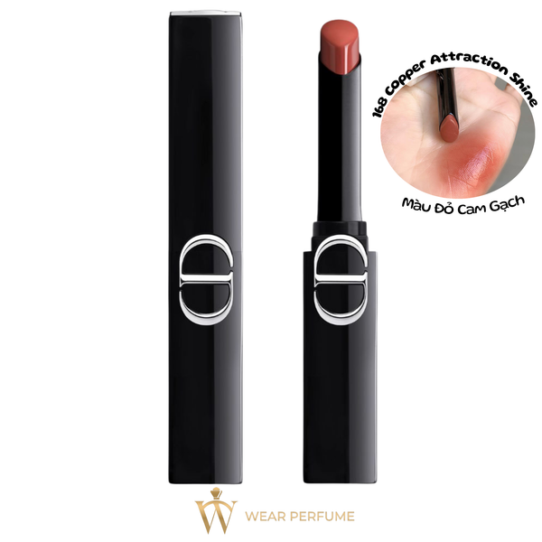  Son Dior Rouge Dior On Stage 168 Copper Attraction Shine – Màu Cam Đất 