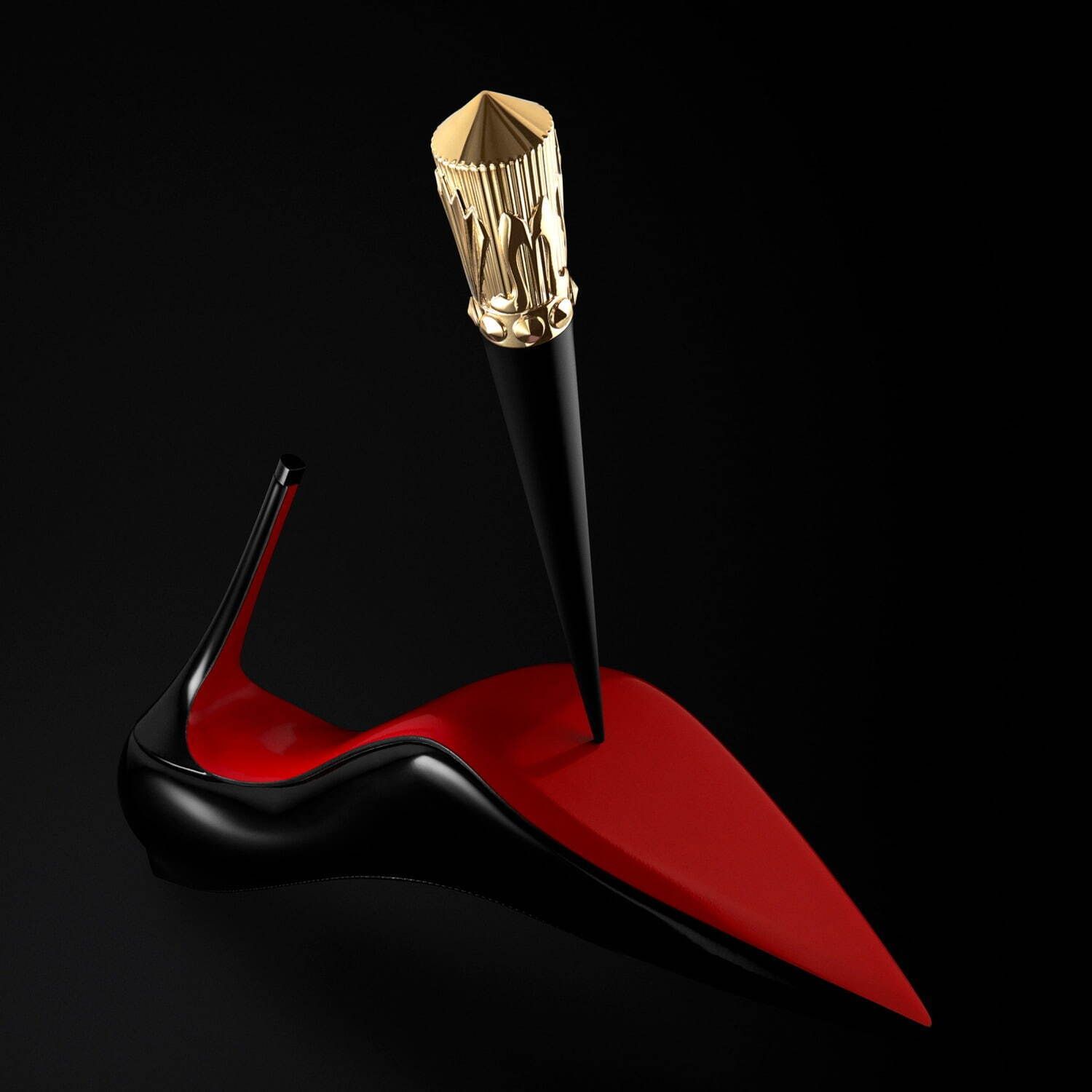  Son Christian Louboutin Rouge Stiletto Lumi Matte Lipstick 147L Dirty Red - Màu Đỏ Đất 