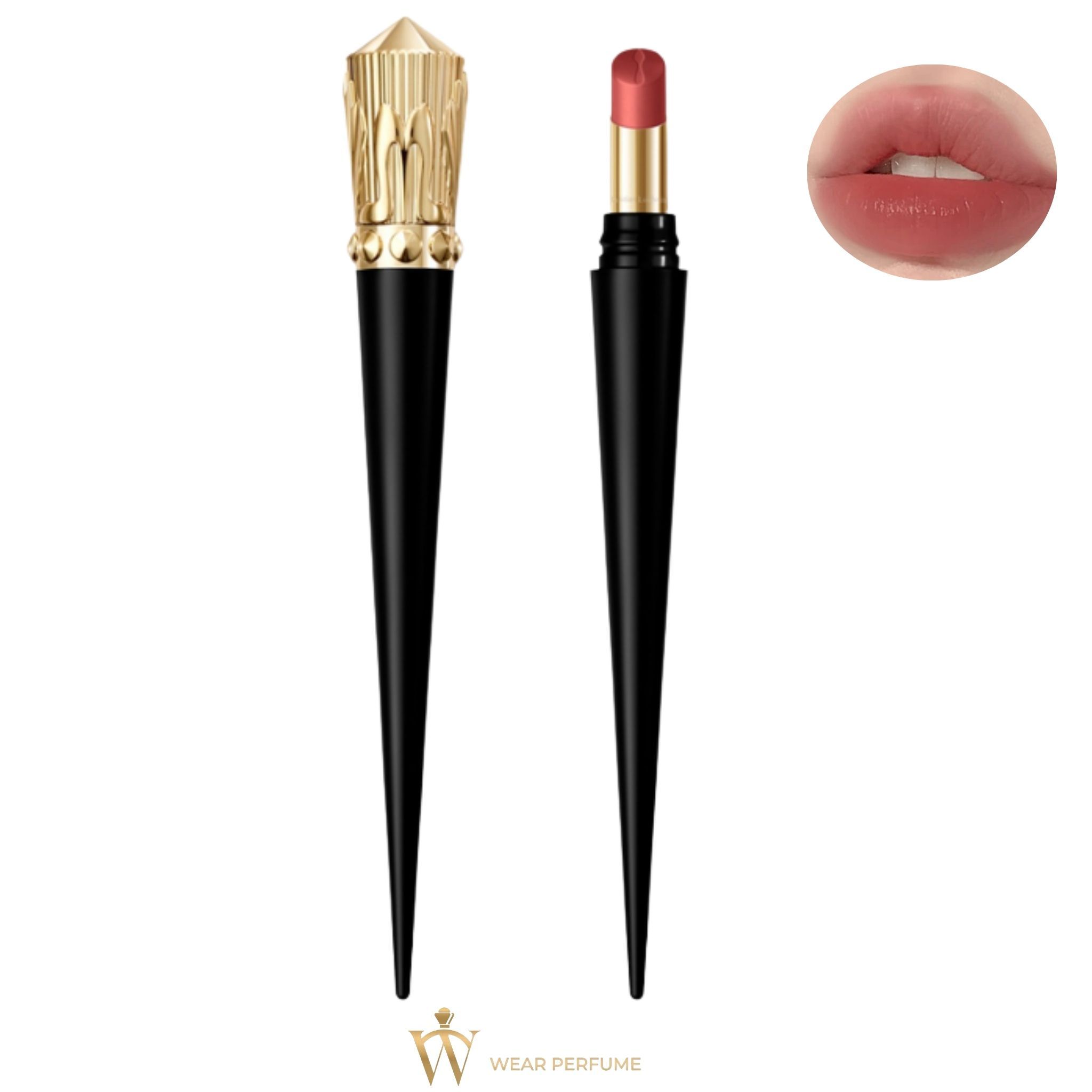  Son Christian Louboutin Rouge Stiletto Lumi Matte Lipstick 386L Nude Rose - Màu Hồng Khô 