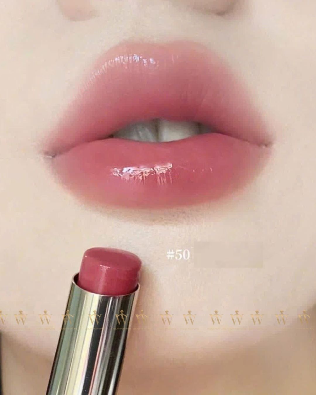  Son Dưỡng Lancome Lip Idôle Squalane Butterglow 50 Sheik's Rosy Lip Balm - Màu Đỏ Gạch 