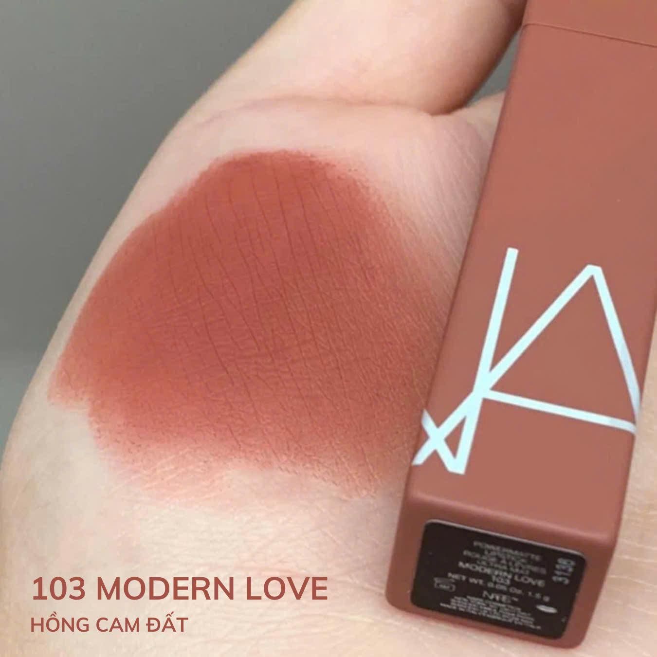  Son Nars 103 Modern Love - Màu Hồng Cam Đất 