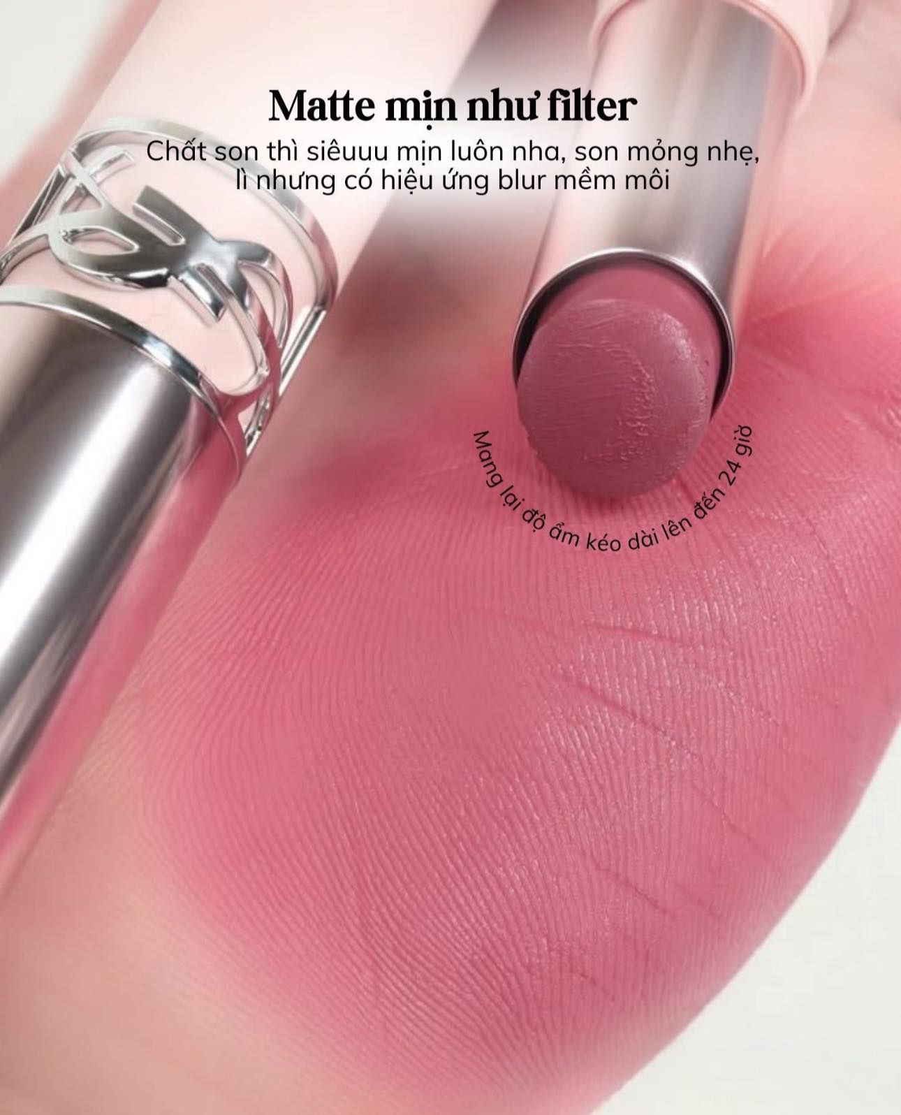  Son Dưỡng Yves Saint Laurent Lovenude Lip Blusher 06 Naughty Pink - Màu Hồng Lạnh 