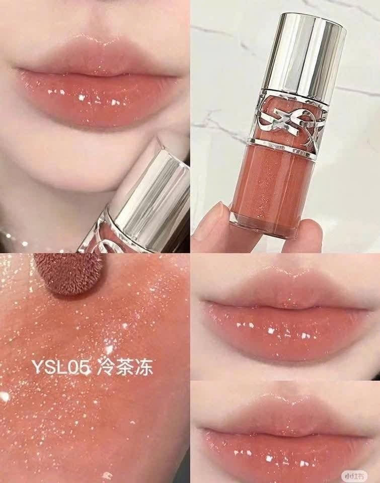  Son YSL Loveshine Plumping Lip Oil Gloss 5 California Sunshine - Màu Cam Đất 