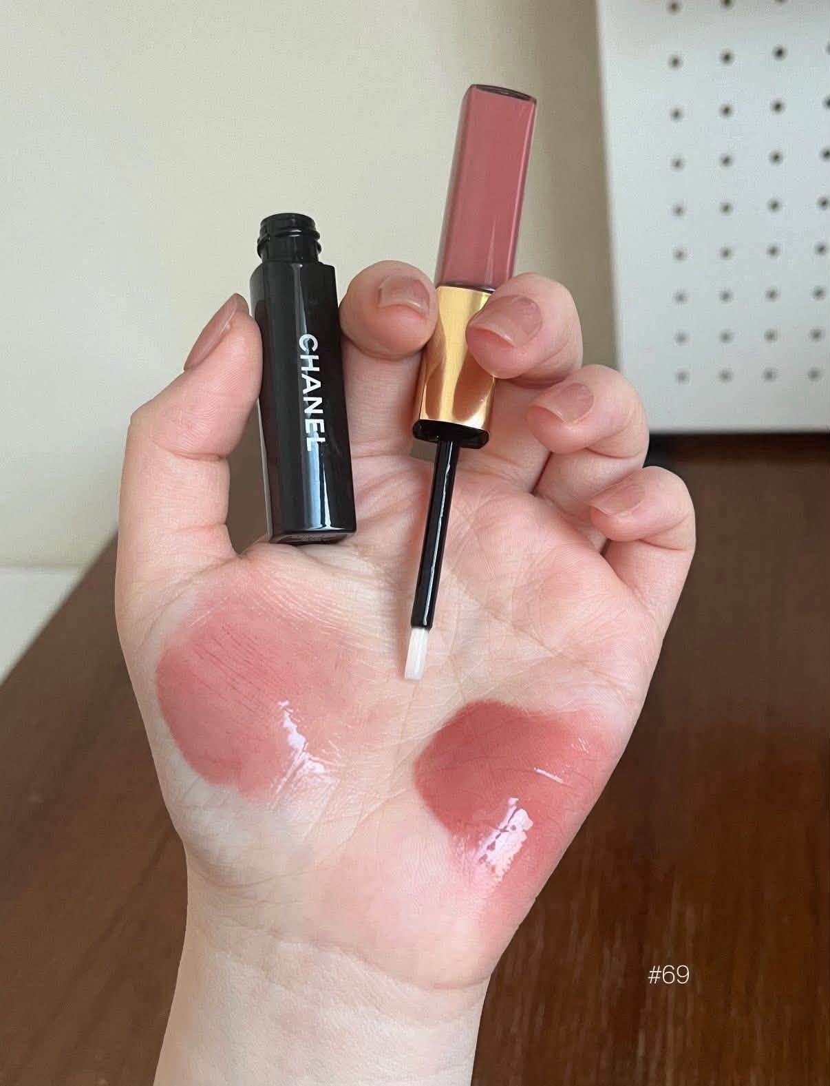  Son Kem Chanel Le Rouge Duo Ultra Tenue Ultrawear Liquid Lip Colour 69 Tender Beige – Màu Hồng Nude 