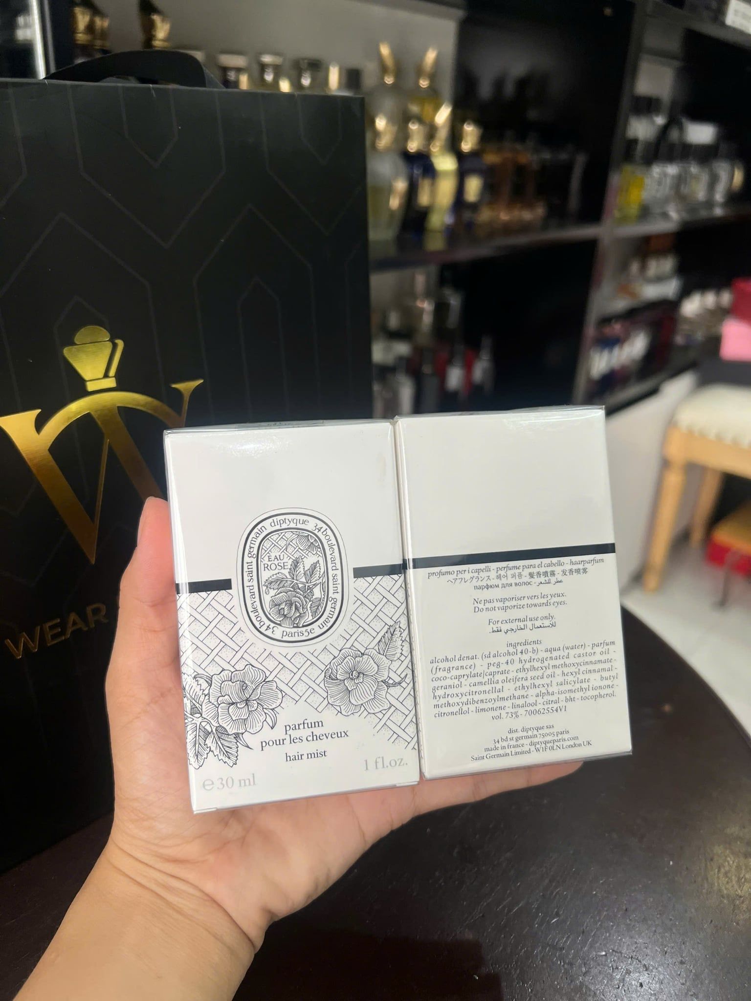  Nước hoa tóc Diptyque Eau Rose Hair Mist 