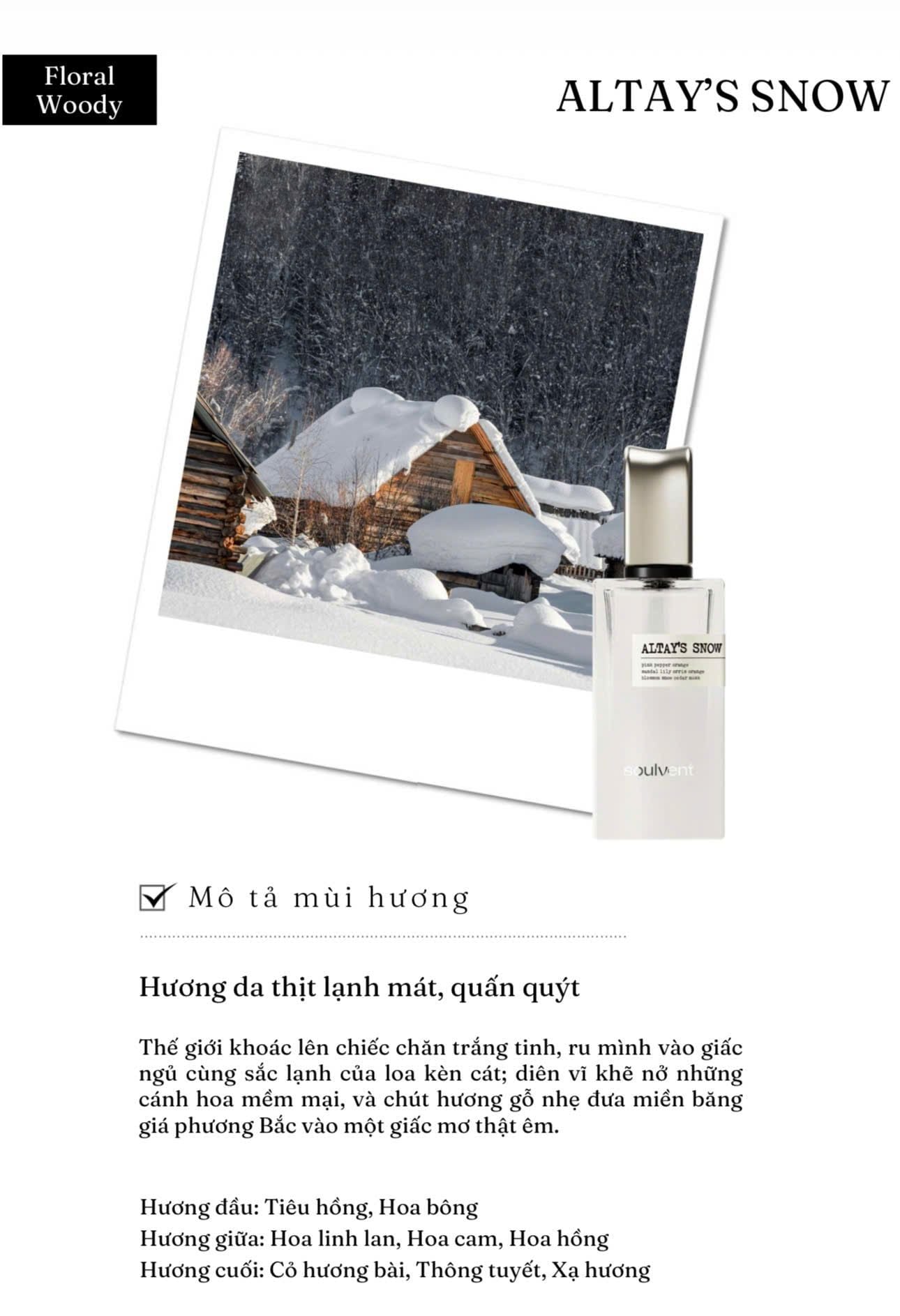  Soulvent Altay’s Snow Eau De Parfum 
