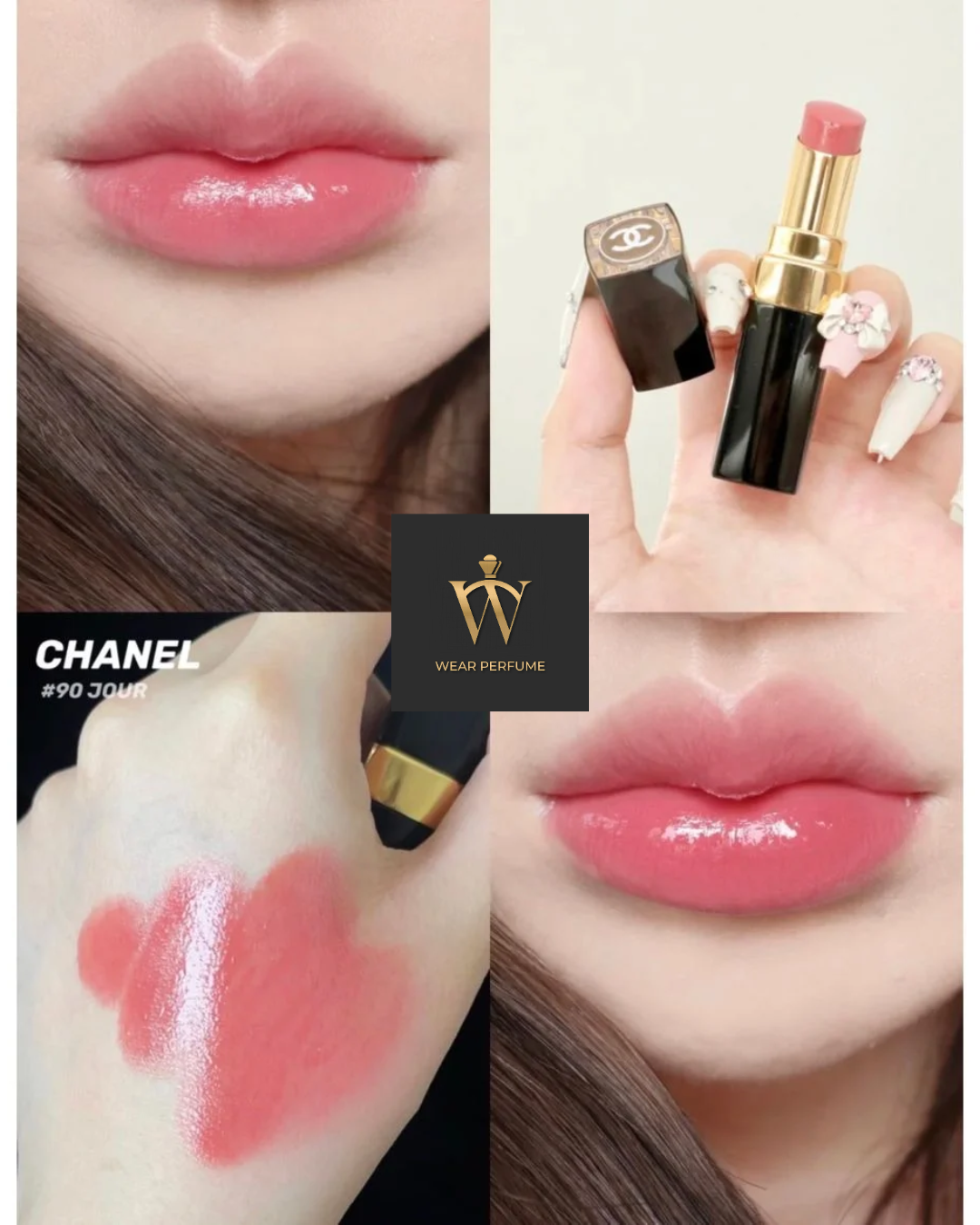  Son Chanel Rouge Coco Flash Hydrating Vibrant Shine Lip Colour 90 Jour – Màu Hồng Cam Đào 