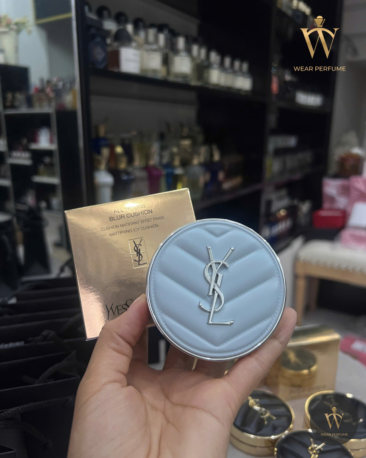  Phấn Nước Cushion Yves Saint Laurent YSL All Hours Blur Cushion Powder 14g 